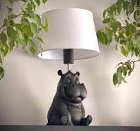 Hippo Design Lamp – Modern Animal Table Lamp – Unique 3D ...