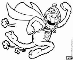 If you have a coloring page and want to share with others click here. The Superhero Super Grover Coloring Page Printable Game