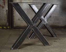 Metal Table Legs X Table Legs Modern Table Legs Dining Etsy In 2020 Dining Table Legs Steel Table Legs Metal Table Base