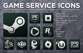 Restarting the launcher refreshes the entitlements on your epic games account and may trigger a required game update. Game Service Icons By Rotane On Deviantart