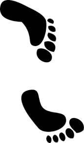Footprints Culture Archaeology Vector Illustration Drawing Footprint Science Images Vector Illustration