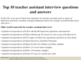 Certificate teacher assistant results from 6 web search engines. Top 10 Teacher Assistant Interview Questions And Answers