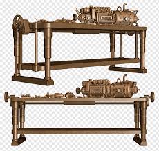 Over the past few years, the industrial style or appearance has transformed into an art form. Table Industrial Revolution Steampunk Workbench Steam Engine Table Furniture Industry Steam Engine Png Pngwing
