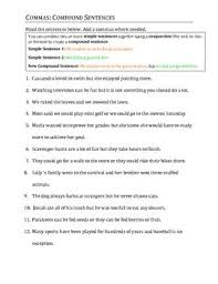 Comma Practice Packet Updated Sentence Writing Writing Station Social Skills Groups