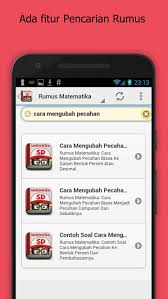 Rumus Matematika Sd For Android Apk Download