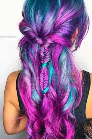 Die Meisten Bunte Trend Frisuren 2018 Haare Ideen Haarfarben Geflochtene Frisuren Lila Haare