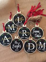 Personalized Baby S First Christmas Baby Gift Christening Wooden Chalkboard Christmas Ornaments Wood Slice Rustic Farmhouse Wood Christmas Ornaments Christmas Ornaments Rustic Christmas Ornaments