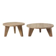 3 table gigognes comme modèle de la photo superposable l'une sur l'autre pour un gain de place en bonne état le lots de. Lieu Dit Bebian Produit Tables Gigognes Rondes En Orme Nikos Maisons Du Monde