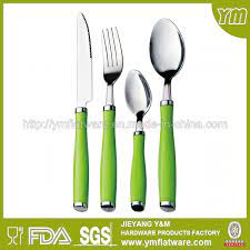 Add to cart or registry. China Jieyang Flatware Manufacturer Green Plastic Handle Stainless Steel Flatware Set China Flatware Set And Flatware Price