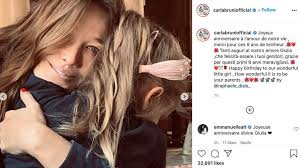 Carla bruni sarkozy, (née carla bruni) (born carla gilberta bruni tedeschi; Carla Bruni Her Adorable Message For The Birthday Of Her Daughter