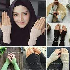 Beli sarung tangan pengantin muslimah online berkualitas dengan harga murah terbaru 2021 di tokopedia! Jual Ready Handsock Rajut Jempol Manset Sarung Tangan Muslimah Di Lapak Risti Ani Bukalapak