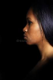 Beautiful African American Womans Face Stock Photo