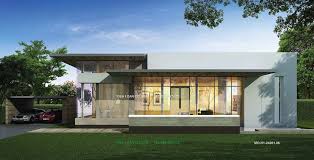 Single Storey House Modern Style 3d Perspective House Front Design One Storey House Single Storey House Plans