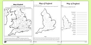 England is the largest and, with 55 million inhabitants, by far the most populous of the united south east england is one of the most visited regions of the united kingdom, being situated around the english capital city london and located closest to the continent. Locating English Cities On A Map Differentiated Worksheet