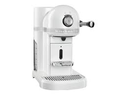 The work of a moment. Kitchenaid Nespresso Kes0503fp Coffee Machine 19 Bar Frosted Pearl White Walmart Com Walmart Com