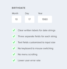 Bad Practices On Birthdate Form Fields Birthdate Form User Experience Design