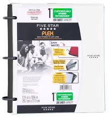Amazon Com Five Star Flex Notebinder 1 Inch Capacity Customizable Cover 11 5 X 10 75 Inches Note School Supplies Organization School Essentials Five Star