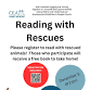 Reading with Rescues:  Saturday Edition event image