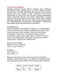 Contoh soal metode simpleks riset operasi. Contoh Soal Riset Operasi Cara Golden
