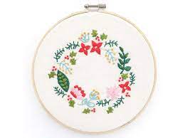 Floral wreath #ai #clipart #digital #doodle #eps #limits pattern ornamental globes christmas holiday on stock vector. 10 Wreath Embroidery Patterns For Any Time Of Year