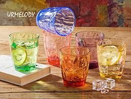 Maybe you would like to learn more about one of these? 6 6 Colors 13 Ounce Colored Drinking Glasses Set Acrylic Glassware For Kids Plastic Tumblers Cups Picnic Water Glasses Unbreakable Juice Drinkware For Camping Restaurant Beach Bpa Free Glassware Drinkware Kitchen