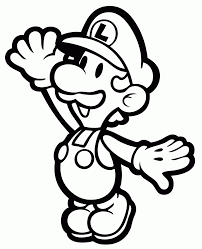 Click on the image to view the pdf. Mario Bros Luigi Coloring Pages Coloring Home