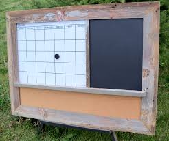 Custom Made Barnwood Framed Message Center With Magnetic Dry Erase Calendar Chalkboard Or Dry Erase Board And C Barn Wood Frames Barn Wood Barn Wood Crafts
