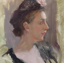 PORTRAIT PAINTING GOLD BY JOHANNA SPINKS: SARA STREETER