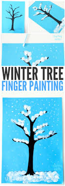 Over 500 unique illustrations prepared especially for kids Winter Tree Finger Painting Quick Art Project For Kids Easy Peasy And Fun