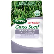 Scotts Turf Builder Grass Seed Zoysia Grass Seed And Mulch 18362 The Home Depot