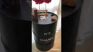 Comment customiser un meuble, pour le rendre approprié à votre intérieur? Je Transforme Ce Vieux Bidon En Baril Chanel Youtube