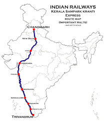 Thiruvananthapuram Hazrat Nizamuddin Express Via