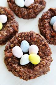 No Bake Nest Cookies Easy Easter Recipes Chocolate Peanut Butter Baking