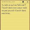 Mais je te promets qu'à partir de maintenant je ne courrais que pour être dans tes bras. 1