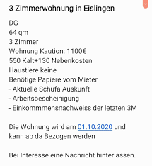 Finden sie die schufa auskunft die zu ihnen passt ✔ z.b. 3 Zimmer Wohnung Zu Vermieten 73054 Baden Wurttemberg Eislingen Fils Mapio Net
