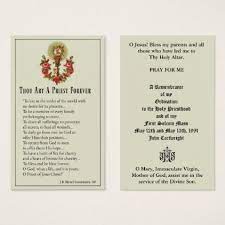 Catholic Priest Ordination Anniversary Holy Cards Zazzle Com Holy Cards Catholic Priest Ordination