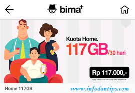 Nah kalau lainnya (indosat, three, xl, axis, dll) biasanya hanya dibagi jadi dua paket, yaitu : Pembagian Kuota Home Tri 3