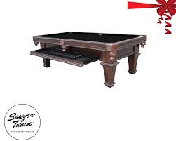 8 Pool Table W Drawer Vintage Stone Finish Free Accessories By Sawyertwain On Etsy Billiard Pool Table Game Room Tables 8 Pool Table