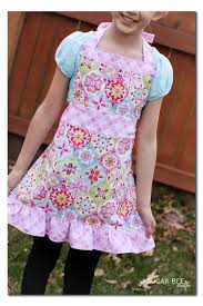 Girl S Apron Tutorial Girl Apron Tutorial Girl Apron Girl Apron Pattern