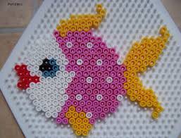 Perles Hama Poissons Les Loisirs De Pat Perles Hama Billes De Fer Motifs Perles Hama