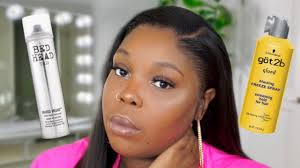 BED HEAD HARD HEAD SPRAY VS GOT2B FREEZE SPRAY FOR LACE WIG APPLICATION