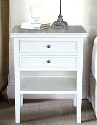 White Bedside Table 2 Drawers And Shelf White Bedside Table Furniture Round White Bedside Table