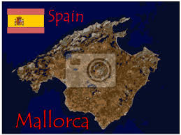 Personalisiere dieses produkt mit texten & bildern oder kaufe es so wie es ist! Mallorca Spanien Europa Insel Karte Flagge Emblem Leinwandbilder Bilder Mauritius Patriotischen Arme Myloview De