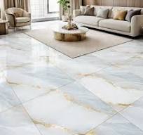 Luxury Polished Marble Look White Gold Vein Porcelain Tile for Modern  Living Room Floor Decoration