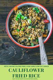 Healthy Cauliflower Fried Rice Recipes Vegetarian Recipes Healthy Recipes