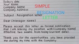 How To Write Resignation Letter Youtube