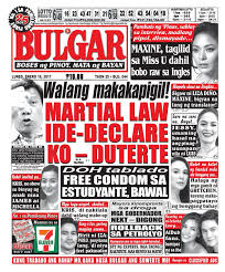 January 16, 2017 BULGAR: BOSES NG PINOY, MATA NG BAYAN