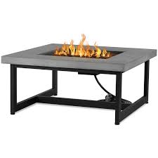 Simply place the lava rocks in the pit without covering the burner, and then plug in your standard size propane tank and enjoy your fire. Uniflameuniflame Elizabeth 41 Square Slate Tile Mantel Lp Gas Patio Fire Pit In Bronze Dailymail