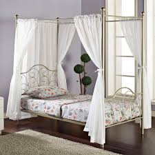 Charming canopy bed curtains for bedroom furniture decor ideas. Top For A Canopy Bed Gorgeous New Twin Size Pink Ruffled Canopy Cover Ysseglobal Org