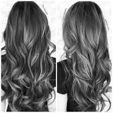 Start Out Dark And Do Ombre To White Silver At The Bottom Hair In 2018 Pinterest Hair Silver Hair And Balayage Hair Styles Grey Hair Color Dark Silver Hair